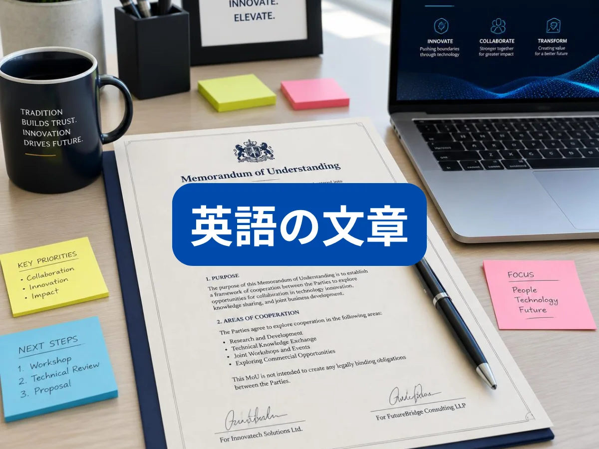 英語の文章と一覧